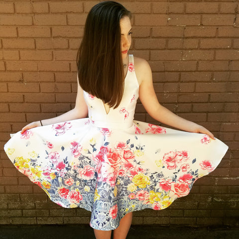 The floral mirage dress