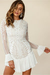 White love story lace dress
