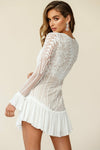 White love story lace dress
